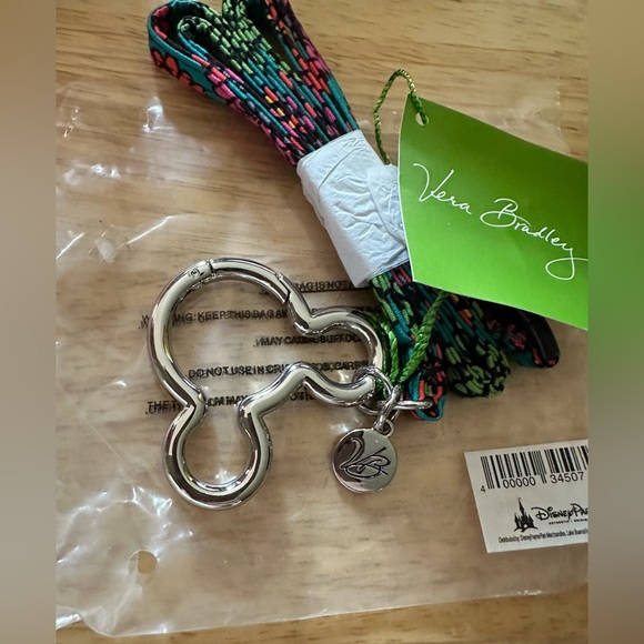 Vera Bradley Multicolor Lanyard with Mickey - Picture 1 of 4